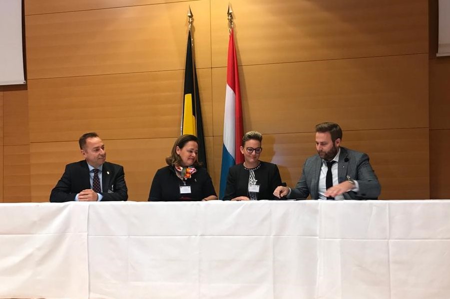 Octobre 2019. Notre Visite d'Etat au Grand-Duché de Luxembourg pour la signature du protocole de collaboration avec OST-Fenster S.A. pour la cocréation d'un châssis bois-aluminium innovant.